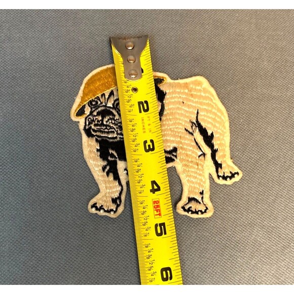 WWII USMC Marine Corps Bulldog Cut Edge Silk/Felt Souvenir Morale Patch - Picture 4 of 4